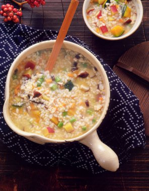 Asya mutfağının yakın çekim görüntüsü