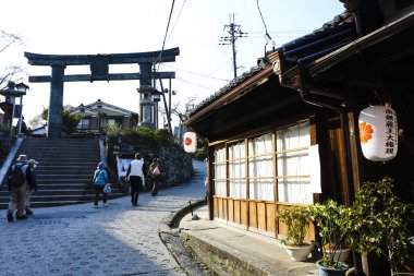 Geleneksel Japon tapınağı manzarası, Japonya, Asya