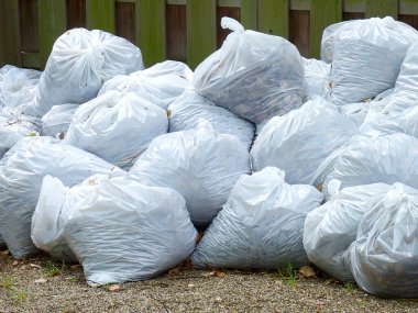 Londra sokaklarında çöp toplama