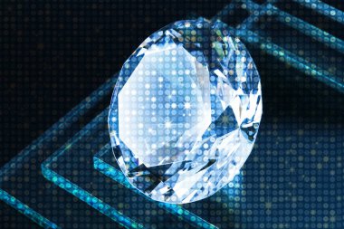 Arka planda lüks elmas konsepti, kapat