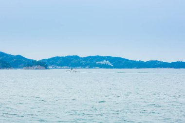 Güzel deniz kıyısı. seyahat arkaplanı