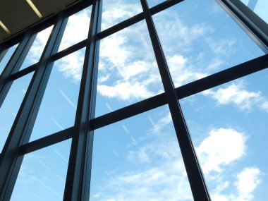Pencere modern ofis binası