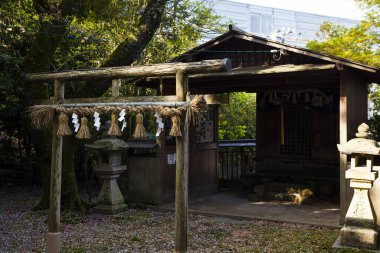 Geleneksel Japon tapınağı dış görünüşü 