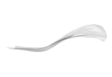 Beyaz arkaplanda soyut gri renk dalgası           