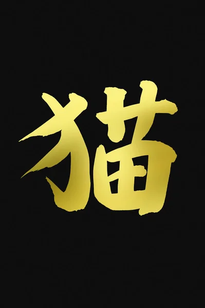 Simbol Kaligrafi Cina Gambar Konseptual — Stok Foto