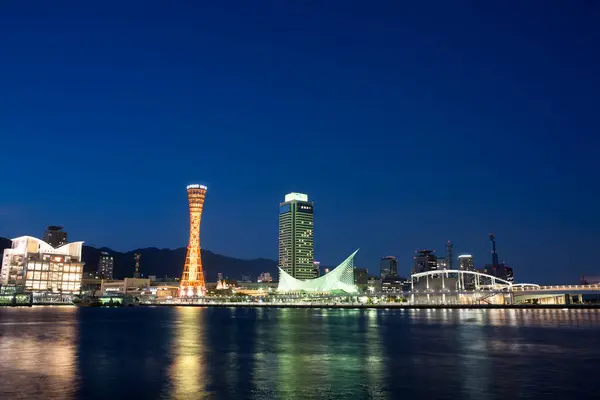 Port Kobe Kobe Tower Japan Evening — Stock Photo, Image