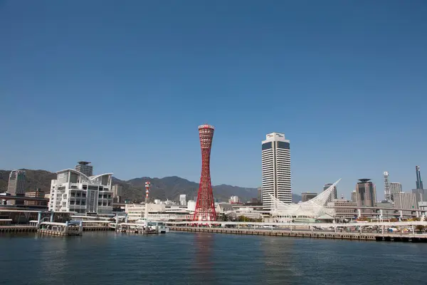 Kobe Japan Skyline Port Tower — Stock Photo, Image