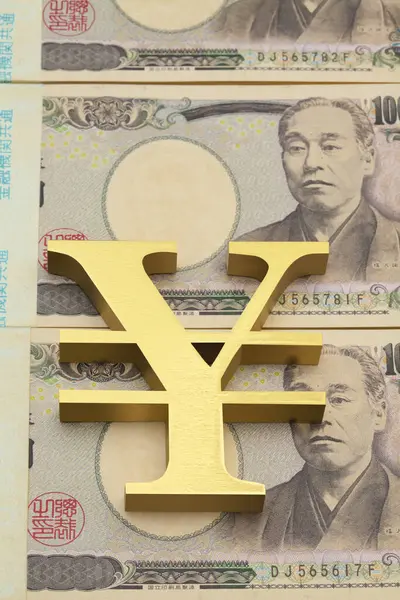 Signe Yen Billets Yens Japonais — Photo