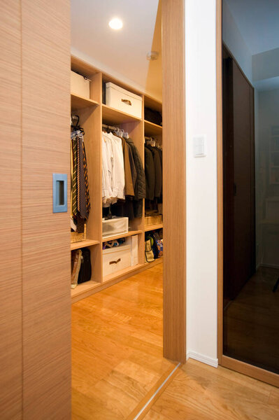 wardrobe in a modern apartment. 