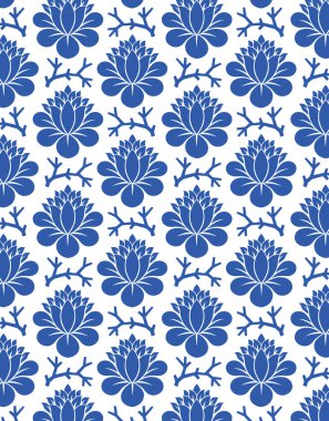 Dekoratif çiçek süsüyle desen