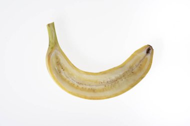 beyaz arkaplanda taze muz.