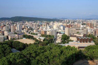 Modern binalarla dolu kentsel gökyüzü manzarası