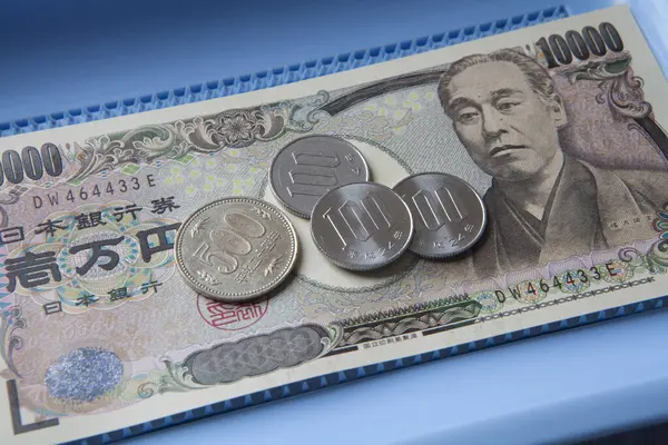 Японские Иены Иена Банкнота Закрыть — стоковое фото