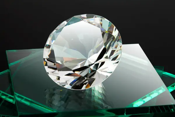 Diamant Luxuskonzept Hintergrund Nahaufnahme — Stockfoto