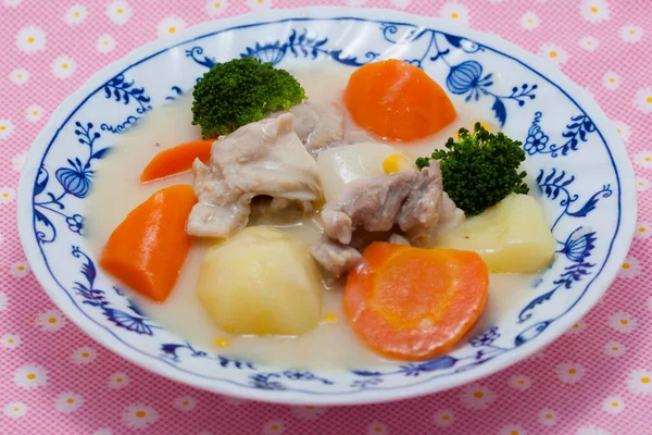 Soppa Med Kött Och Grönsaker — Stockfoto