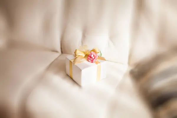 Gift Box Ribbon Background — Stock Photo, Image