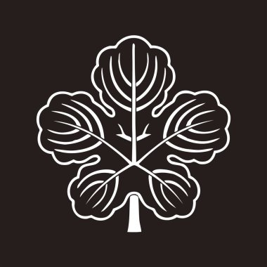 Geleneksel Japon aile arması illüstrasyonu