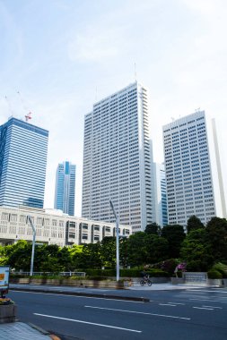 Japonya 'da Tokyo şehri silueti