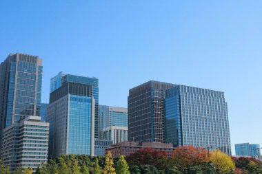 Modern şehir manzarası, şehir arka planı 