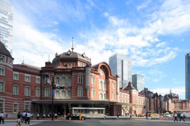 Japonya'da Tokyo istasyonu Marunouchi istasyonu binası