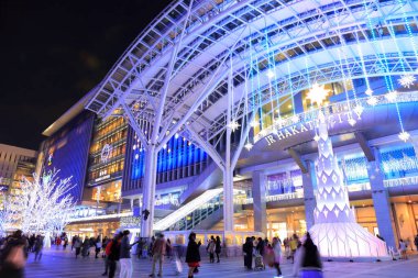 JR Tren İstasyonu Binasının Kış Işıklandırması