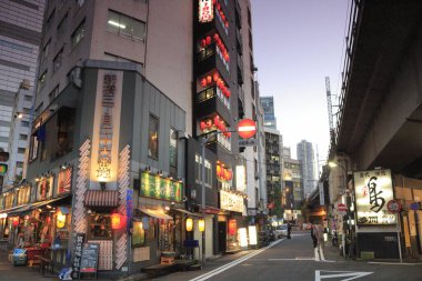 Gece şehir ışıkları, şehir arkaplanı 