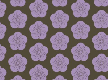 Dekoratif çiçek seamless modeli.