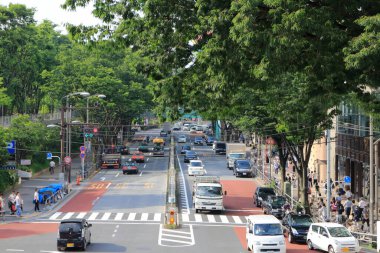 Tokyo, Japonya 'da sokak manzarası