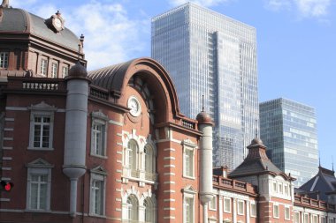 Japonya'da Tokyo istasyonu Marunouchi istasyonu binası