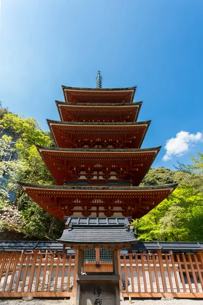 Traditional Wooden Pagoda Hasedera Temple Nara Japan — Stock Photo, Image