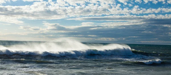 Zee Golven Breken Kust — Stockfoto
