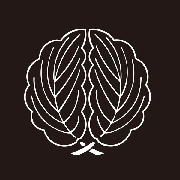 Tradycyjne Japońskie Logo Herb Rodziny Ilustracja — Zdjęcie stockowe