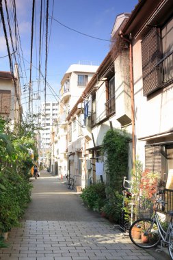 Japonya manzaralı cadde