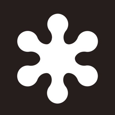 Geleneksel Japon aile arması illüstrasyonu