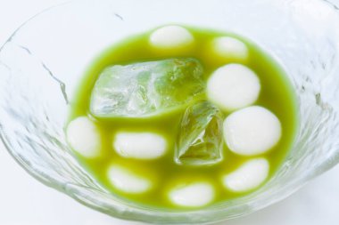 Japon mutfağından tatlı bir lokma yakın çekim