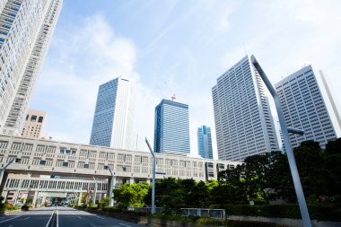 Japonya 'da Tokyo şehri silueti