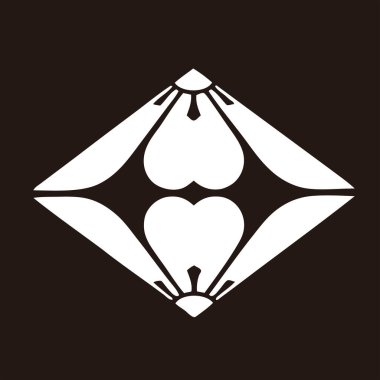 Geleneksel Japon aile arması illüstrasyonu