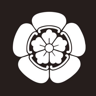 Geleneksel Japon aile arması illüstrasyonu