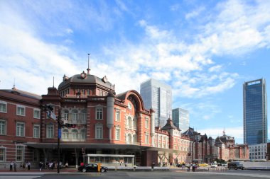 Japonya'da Tokyo istasyonu Marunouchi istasyonu binası