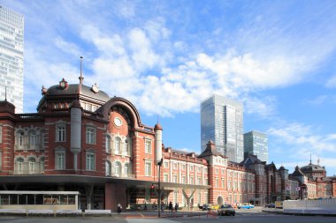 Japonya'da Tokyo istasyonu Marunouchi istasyonu binası