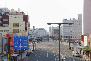 Utsunomiya şehir merkezi, Tochigi Bölgesi, Japonya