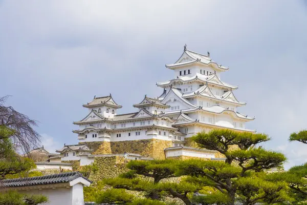 Malownicze Zdjęcie Słynnej Wieży Zamkowej Osace Japonia — Zdjęcie stockowe