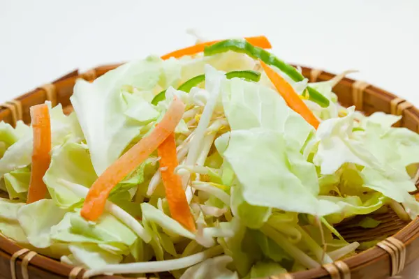 Lezzetli Taze Sebze Salatasının Yakın Görüntüsü — Stok fotoğraf