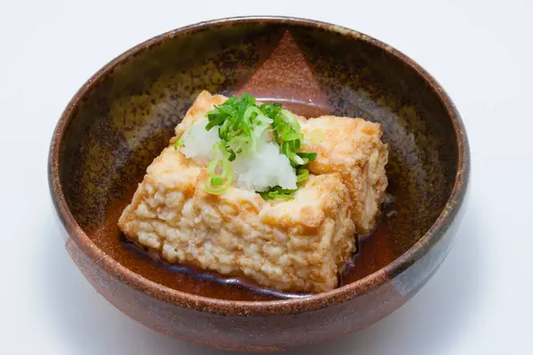 Japanisches Essen Gebratener Tofu Vom Grill Schüssel — Stockfoto