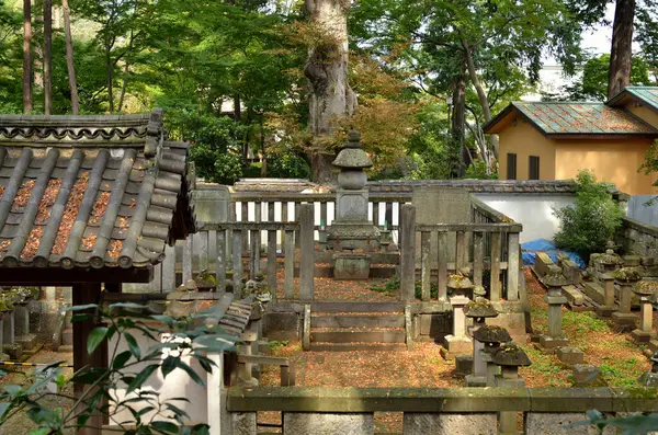 Спокойная Сцена Почитаемой Древней Японской Святыни — стоковое фото