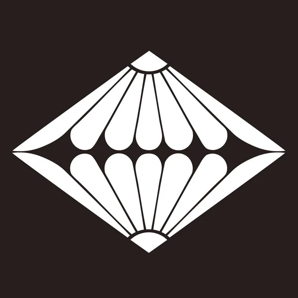 Tradycyjne Japońskie Logo Herb Rodziny Ilustracja — Zdjęcie stockowe