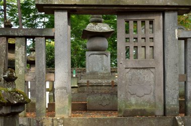Japonya 'daki güzel, antik bir tapınağın görkemli bir görüntüsü.