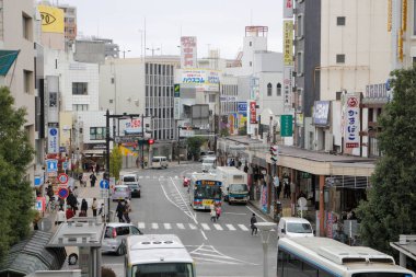Modern şehir manzarası, şehir arka planı 