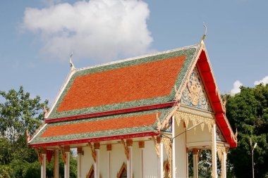 Tapınağın manzarası, Japonya 'nın güzel mimarisi.