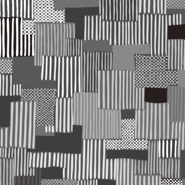 Siyah ve beyaz pürüzsüz desen. dekoratif resimleme         